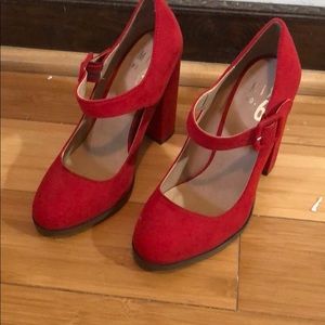 Mix no.6 red mary jane heels